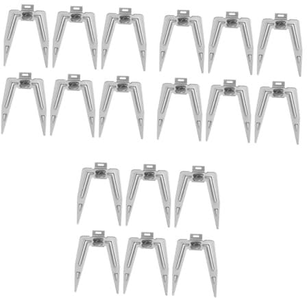 SUPVOX 18 Set Forchetta rotante per arrostire in acciaio inossidabile albero rotante forchetta rotante forchetta per strisce di pollo accessori per friggitrice per forno elettrico 6 set