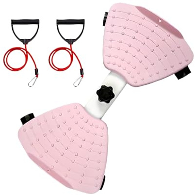 FmtwPhn Twist Workout Machine - Waist Twisting Machine with Resistance Bands - Anti-Rutsch-Trainer Platzsparend Leise Ganzkörper-Fitnessgeräte für Zuhause, Fitnessstudio, Reisen