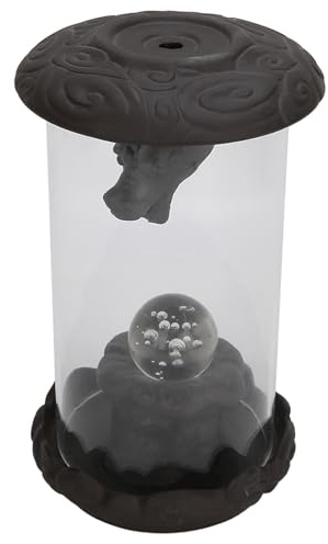 Grcfumo Burner di incenso di riflusso del drago, bruciatore di incenso a cascata con luci a LED, supporto per incenso fumo di fontana creativa per arredamento Zen, arredamento per la