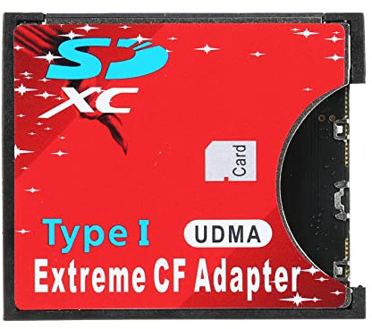 Juroupi SD to CF Card Adapter to Standard Flash Type I Card Converter Adapter Reader for SLR Camera Support for WIFI SD