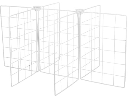 JEWEDECO Organizer Struttura a Rete per Frigo in Ferro Divisori per Frigorifero Separatore per Congelatore Pozzetto, per Negozi e Freezer Commerciali