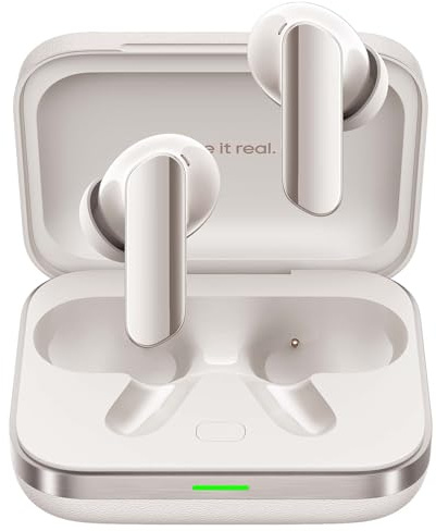 realme Buds Air 7 Pro Auriculares Inalámbricos con 55dB ANC AI Traductor, 48H de Batería, Auriculares Bluetooth TWS In-Ear con 11+6 mm Dual Controlador y Hi-Res LHDC 5.0, Diseño Aluminio para Aviación