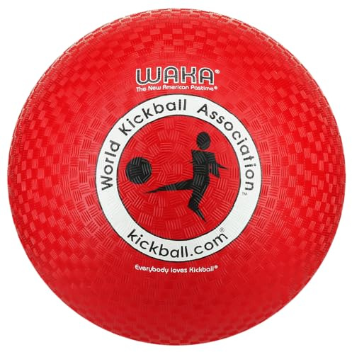 WAKA Official Kickball - Adult 10 , Red