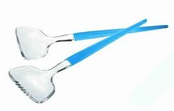 Guzzini 23660066 – Set di Posate per Insalata Vintage 32 cm Blu Cielo (H. Nr.)