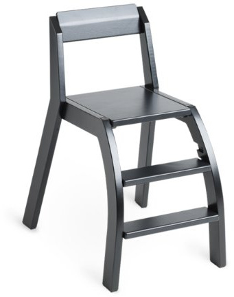 Minui 2502 - HandySitt Stuhl, schwarz lackiert / schwarz