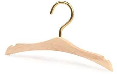 Egmont Toys Holz-Kleiderbügel für Puppensachen - 6er Set, 12 cm Länge, Puppen-Kleiderbügel, Puppenzubehör, Miniaturgarderobe