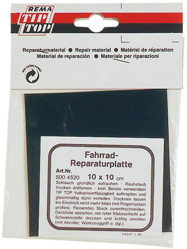 TIP TOP Reparaturplatte | Original REMA TIP TOP Schlauchflicken-Platte zum Zuschneiden individueller Flicken.