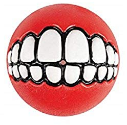 ROGZ GR04-C Grinz Ball/Spielzeug, L, rot
