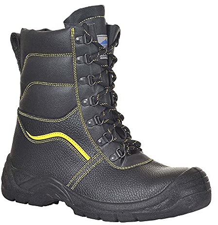 Portwest FW05 S3 Ci Stivali Antinfortunistici, Unisex - Adulto, SRC, Nero (Nero Bkgr), 45 EU (10.5 UK)