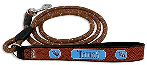 NFL Tennessee Titans Football Hundeleine, Leder, Größe L, Braun