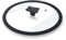 Moneta Coperchio Piatto, Bordo in Silicone, 24 cm