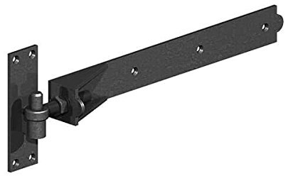 Gatemate Premium Black Adjustable Hook and Band Hinges - 18 / 457mm