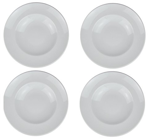 Retsch Arzberg Pasta Plato (Blanco) con – Cucharón de Pasta de Pasta Plato XXL – Diámetro 30 cm, 4 Unidades