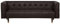 Komfortables Sofa aus Leder braun Couch 3er Sitzer Byske