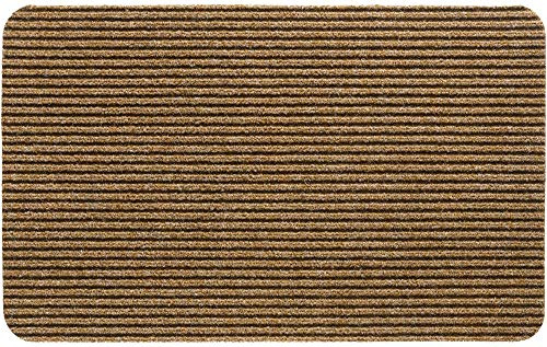 matches21 HOME & HOBBY Nadelfilz Fußmatte als Schmutzfangmatte Beige - Innen Fußabtreter als Sauberlaufmatte 40x60 cm - Rips-Matte als Rutschfester Fussabstreifer für Eingangsbereich, Haustür, Flur