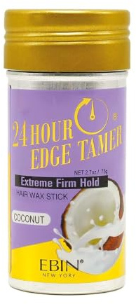 EBIN NEW YORK 24 Stunden Edge Tamer Hair Sleek Stick, extrem fester Halt, 2,7 oz, Kokosnuss – Sleek & Go, kein Abblättern und weiße Rückstände