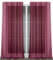 BEAUTEX Vorhang mit Ösen oder Kräuselband, transparente Gardine Dolly, Farbe und Größe wählbar (Ösenschal - Breite 140 cm - Höhe 240 cm - 2 Stück - Bordeaux)