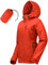 33,000ft Veste de pluie Femmes, imperméable imperméable léger avec manteau respirant emballable à capuche idéal pour la course à pied et à la randonnée(Rouge-orange-XXS)