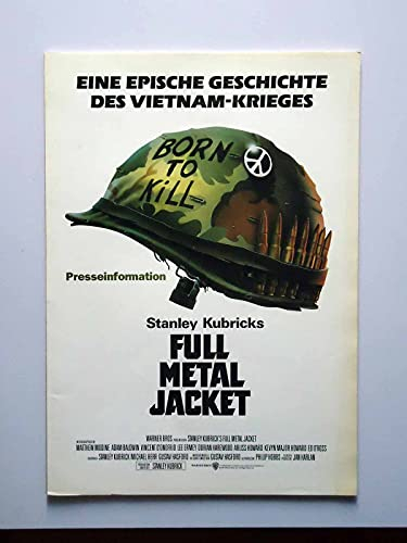 Full Metal Jacket - R. Lee Ermey - Matthew Modine - Presseheft + 1 Pressefoto