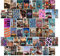 Anguxer 50 PCS wall collage kit aesthetic, aesthetic postcards, aesthetic postkarten, wandcollagen set