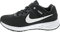 Nike Jungen Revolution 6 Flyease Running Shoes, Black White Dk Smoke Grey, 36.5 EU