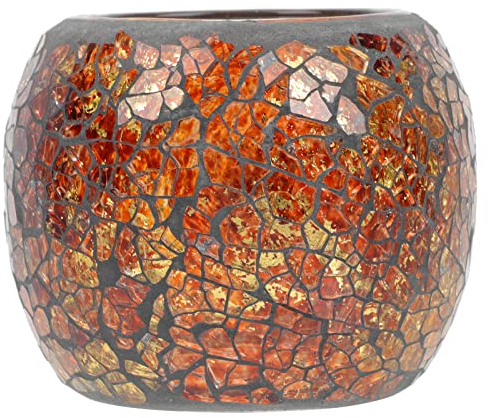 Uonlytech Candle Holder Glass Candle Cups Tealight Candle Holder Tea Light Holder Rose Gold Candle Holder Plants Decor Crystals Decor Party Desktop Decor Small Candle Round