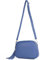 modamoda de - T238 - ital. Damen Umhängetasche Leder Medium, Farbe:Signalblau