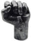 NEFSO Retro-Faust-Wandskulptur, Wohnzimmer, Wandbehang, Heimkollektion, Schmuck, Harz, Kunsthandwerk, Silber (Silber)