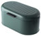 KADAX Panera de acero, 34 x 17 x 15 cm, fiambrera vintage con tapa para productos horneados frescos, caja para almacenar pan y panecillos (verde)