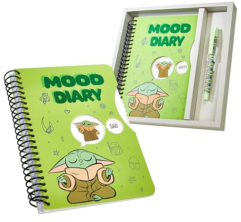 Disney The Mandalorian Agenda Baby Yoda, Journal Intime Enfant Ado avec Stickers et Stylo, Carnet Secret Fille Garcon