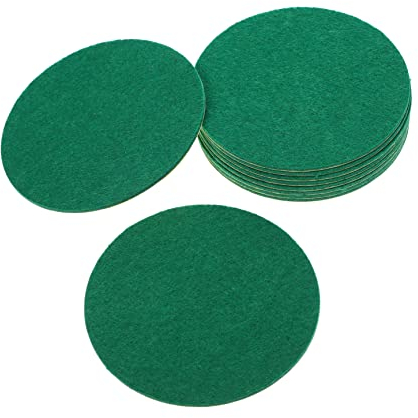 VICASKY 10st Hockey-Flanell Grüne Drückerpads Ersatz-airhockey-filzpolster Air-Hockey-Filz-Aufkleber Hockey-Teile Airhockey-zubehör Mittel Chemiefaser Aus Polyester Schlag Den Ball