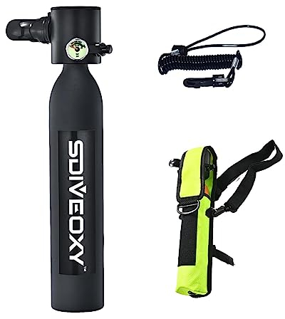 cypreason Scuba Tank Diving Equipment Snorkeling Dive Bottle Oxygen Cylinder Scuba Diving Air Tank Set With Hand Pump Storage Bag