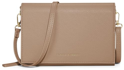 UBORSE Umhängetasche Damen PU Leder Handtasche Damen Klein Crossbody Bag Schultertasche Handytasche mit Geldbeutel Kartenfächer Citytasche