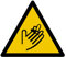 W217 - Achtung Hände Schnittgefahr - Warnschild - Maße wählbar - Norm ISO 7010