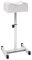 COSTWAY Pedicure Manicure Footrest, 18-26 Inch Adjustable Pedicure Chair Nail Footrest with Soft Cushion, Portable Manicure Foot Rest Stool Equipment for Beauty, Salon, Spa and Home Selfcare (White)
