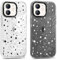 Xylota 2 Stück Handyhülle für iPhone 12/iPhone 12 Pro 6,1 Hülle, Durchsichtig Weich Silikon Case mit Muster Aesthetic Stern, Flexible TPU Bumper Transparent Stoßfeste Schutzhülle Frauen Mädchen Cover