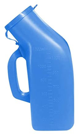 Urinflaschen Männlich 1200 ml Wee Flasche für Männer Plastik tragbare Urinale Pee Halter Reisen Toilette für Krankenhaus Inkontinenz älter
