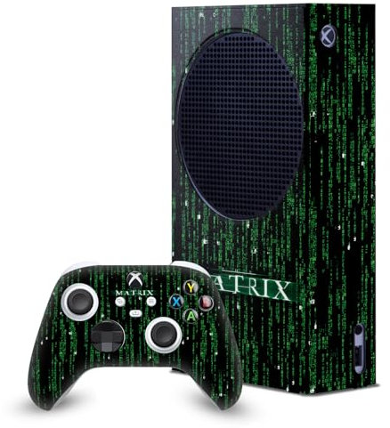 Head Case Designs Sous Licence Officielle The Matrix Codes Art Clé Enveloppement De Console De Jeu Et Skins Pour Manette De Jeu Ensemble compatible avec Xbox Series S