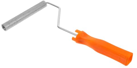 Homoyoyo Stachelwalze 6 Zoll zum Entfernen von Luftblasen bei Epoxidharz und Epoxy Bodenbeschichtung Aluminium Plastik Kombination Orange