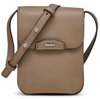 DKNY Damen Willa Phone Crossbody Umhängetasche, Shitake