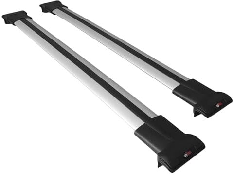 ipqi Kompatibel mit Mitsubishi L200 V 2015-2023 Fly Model Relingträger Dachträger Auto Gepäckträger Grau Aluminium 2 Stangen