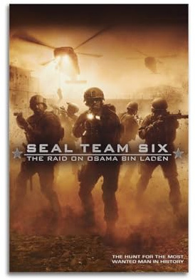 CWXBXQQ SEAL Team Six - The Raid on Osama Bin Laden Movie Poster Poster Decorative Painting Canvas Wall Posters And Art Picture Print Modern Family Bedroom Decor Posters 08x12inch(20x30cm)