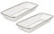 Housoutil 2Pcs Stainless Steel Dishwasher Basket for Small Items Tableware Holder Durable Kitchen Supplies Capacity Design Easy Drainage and Storage