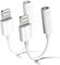 2 Pack iPhone Aux Adapter/Lightning auf 3.5mm Klinke Adapter[MFi Zertifiziert]Adapter iPhone Kopfhörer/iPhone AUX Audio Kabel Splitter Kompatibelfür iPhone 14/13/12/11/X/XS Alle iOS Systeme