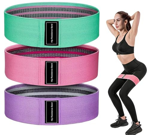 xiluuyou 3 Pezzi Elastici Fitness, Fasce Elastico Fitness in Tessuto