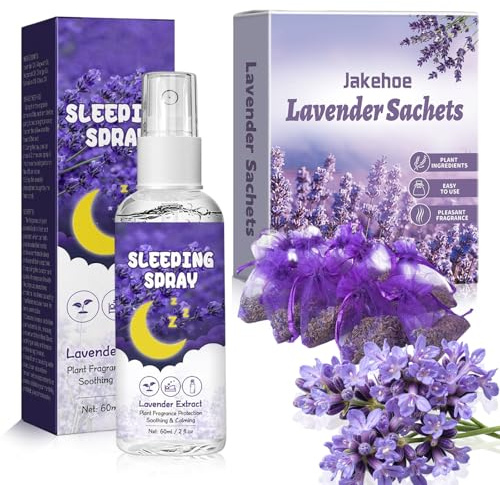 Lavendelspray,Lavendelspray Für Kopfkissen,Natürlich Biologisch Lavendel Spray,Inklusive Lavendel Duftsäckchen,Für Entspannung,Ruhe,Besseren Schlaf,Beruhigende Emotionen,Raumduft Und Gelassenheit