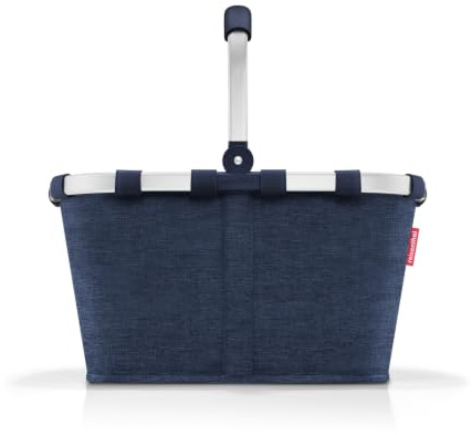 reisenthel carrybag twist navy – Stabiler Einkaufskorb mit viel Stauraum und praktischer Innentasche – Elegantes und wasserabweisendes Design