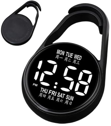 Montre de Poche Numérique - Montre Lumineuse Intelligente Précise Montre avec Imperméable Durable Accessoire Compteur Sport Multifonction avec Pile d'alimentation Connectée