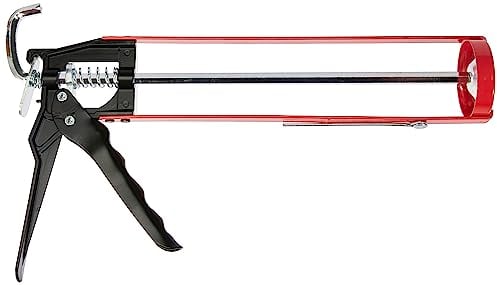 KS Tools 980.1055 Kartuschenpistole Skelett 9 Zoll für 310ml Kartuschen, 1 Fã¼Hrungsschiene