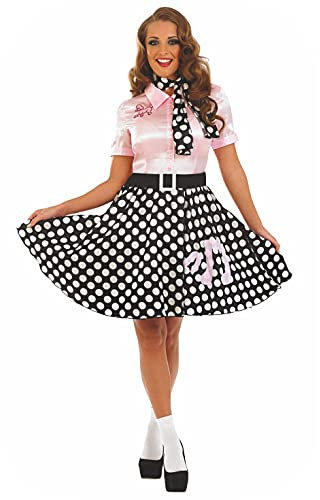 Fun Shack Kleid Rockabilly Damen, 50er Jahre Retro Petticoat, Perfekt für Kostümfeste und Karneval, S